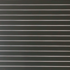 PANEL RANURADO CON INSERTO DE ALUMINIO NEGRO